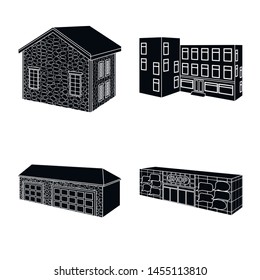 Isolated object of renovation and infrastructure icon. Set of renovation and home stock vector illustration.
