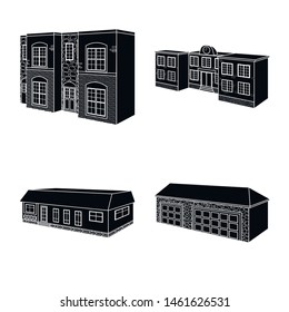 Isolated object of renovation and infrastructure sign. Collection of renovation and home stock symbol for web.