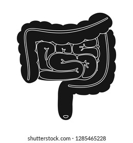 Isolated object of research and laboratory symbol. Collection of research and organ vector icon for stock.