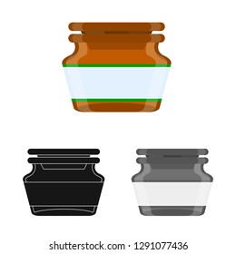 Isolated object of retail and healthcare logo. Collection of retail and wellness stock vector illustration.