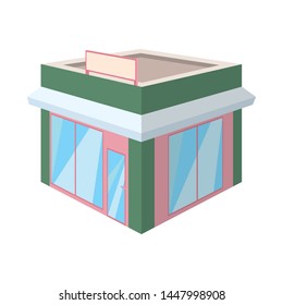 Isolated object of retail and storefront icon. Collection of retail and commercial vector icon for stock.