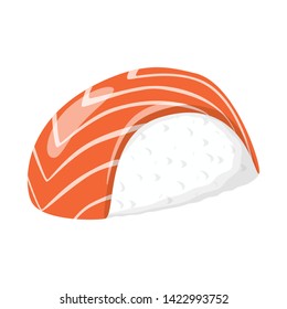 Isolated object of rice and boiled  logo. Collection of rice and fish  vector icon for stock.