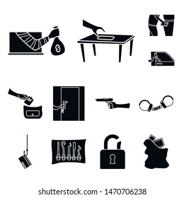 Einziger Gegenstand von Räuber und Schurkensymbol. Set von Räuber und Polizei Stocksymbol für Web.