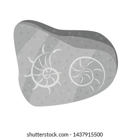 Isolated object of rock and black logo. Collection of rock and amphora vector icon for stock.