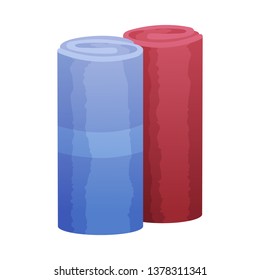 Isolated object of roll and bath icon. Set of roll and dry vector icon for stock.