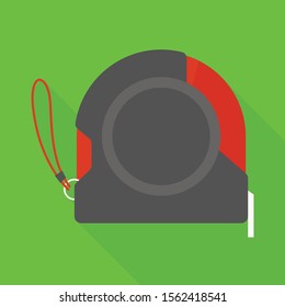 Isolated object of roulette and tape logo. Graphic of roulette and measuring stock vector illustration.