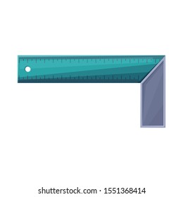Isolated object of ruler and corner icon. Web element of ruler and gadget stock symbol for web.