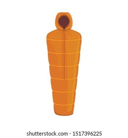 Isolated object of sack and sleeping logo. Web element of sack and camp vector icon for stock.