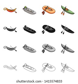 Isolated object of sail and sea icon. Set of sail and regatta vector icon for stock.