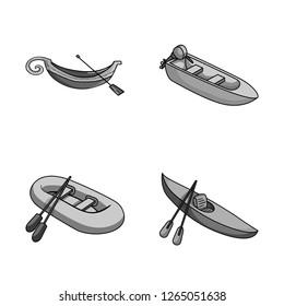 Isolated object of sail and sea symbol. Set of sail and regatta stock vector illustration.