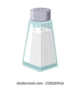 Isolated object of salt and shaker icon. Web element of salt and bottle Stock symbol for web.