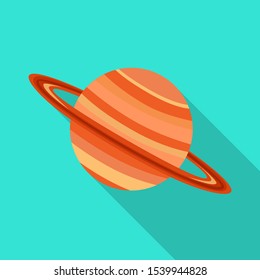 Isolated object of saturn and ring icon. Web element of saturn and stars stock symbol for web.