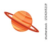 Isolated object of saturn and ring sign. Graphic of saturn and stars stock symbol for web.