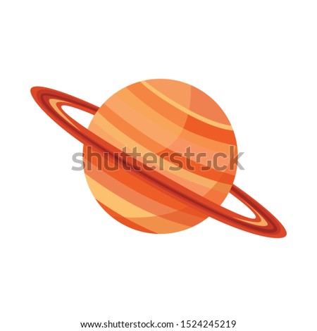 Isolated object of saturn and ring sign. Graphic of saturn and stars stock symbol for web. Сток-фото © 