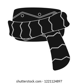 Isolated object of scarf and shawl icon. Set of scarf and accessory stock symbol for web.