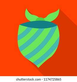 Isolated object of scarf and shawl sign. Set of scarf and accessory stock vector illustration.