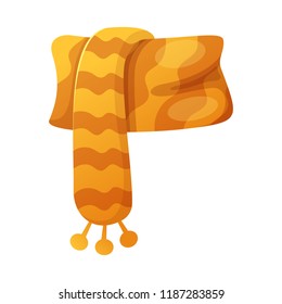 Isolated object of scarf and shawl sign. Collection of scarf and accessory vector icon for stock.