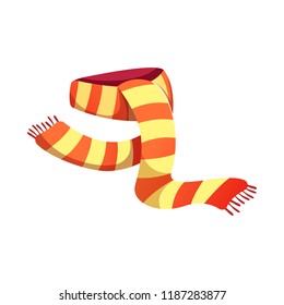 Isolated object of scarf and shawl sign. Collection of scarf and accessory stock symbol for web.
