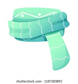 Isolated object of scarf and shawl sign. Set of scarf and accessory stock vector illustration.