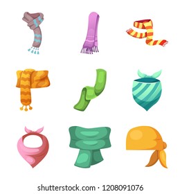 Isolated object of scarf and shawl sign. Collection of scarf and accessory vector icon for stock.