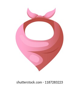 Isolated object of scarf and shawl symbol. Collection of scarf and accessory stock vector illustration.