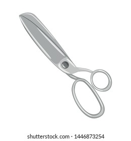 Isolated object of scissor and cut icon. Set of scissor and hairdresser stock vector illustration.