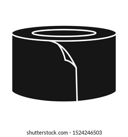 Isolated object of scotch and tape sign. Graphic of scotch and roll vector icon for stock.
