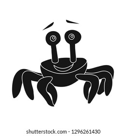 Isolated object of sea and animal symbol. Set of sea and marine stock vector illustration.