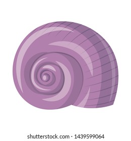 Isolated object of seashell and mollusk icon. Set of seashell and seafood vector icon for stock.