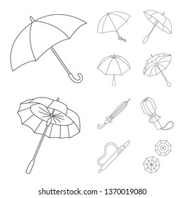 Isolated object of season and open symbol. Collection of season and safety stock symbol for web.