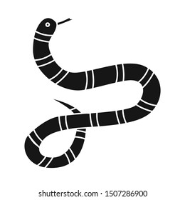 Isolated object of serpent and black sign. Web element of serpent and milk stock vector illustration.