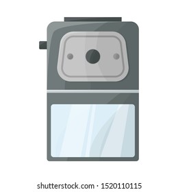 Isolated object of sharpener and whittle sign. Graphic of sharpener and sharpen vector icon for Stock.