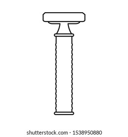 Isolated object of shaver and safety logo. Web element of shaver and shave stock symbol for web.