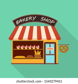 Isolated object of shop and bread icon. Web element of shop and building stock vector illustration.