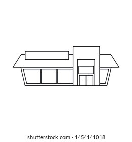 Isolated object of shop and facade symbol. Collection of shop and exterior stock vector illustration.