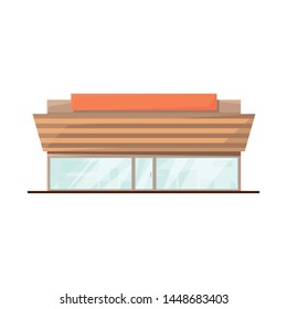 Isolated object of shop and hypermarket symbol. Set of shop and office stock vector illustration.