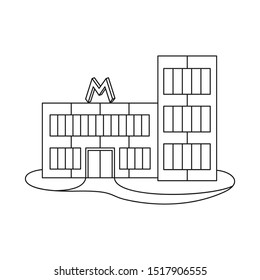 Isolated object of shop and modern icon. Graphic of shop and facade stock symbol for web.