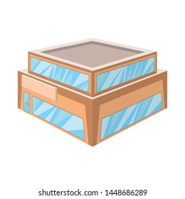 Isolated object of shop and storefront icon. Collection of shop and commercial stock vector illustration.