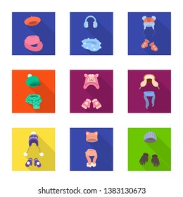 Isolated object of shopping and warm symbol. Collection of shopping and texture vector icon for stock.