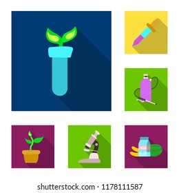 Isolated object of  and  sign. Collection of  and  stock symbol for web.