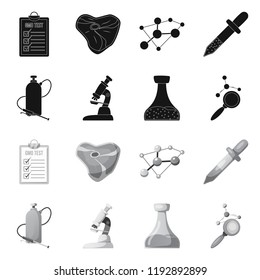 Isolated object of  and  sign. Collection of  and  stock vector illustration.