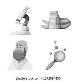 Isolated object of  and  sign. Collection of  and  stock vector illustration.