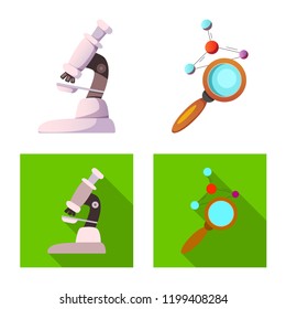 Isolated object of  and  sign. Collection of  and  vector icon for stock.