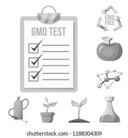 Isolated object of  and  sign. Set of  and  stock symbol for web.