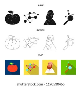 Isolated object of  and  sign. Set of  and  stock symbol for web.