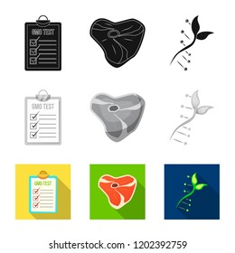 Isolated object of  and  sign. Set of  and  stock symbol for web.