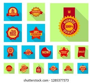 Isolated object of  and  sign. Set of  and  stock vector illustration.