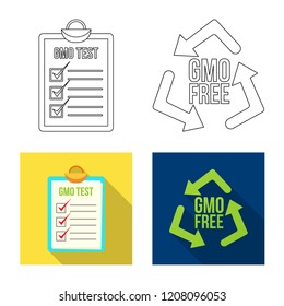 Isolated object of  and  sign. Set of  and  vector icon for stock.
