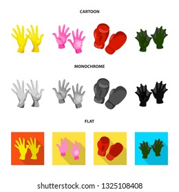 Isolated object of silhouette and safety icon. Set of silhouette and comfort stock vector illustration.