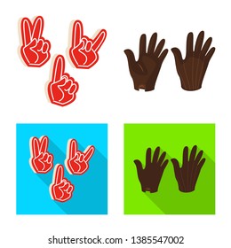 Isolated object of silhouette and safety icon. Collection of silhouette and comfort vector icon for stock.